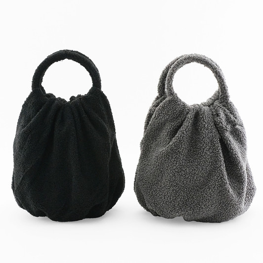 SHESAY Round Boucle Tuck Bag 