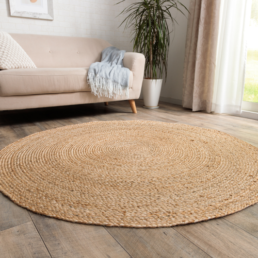 IKEHIKO  LAGOMi Tonari Jute Rug, Scandinavian