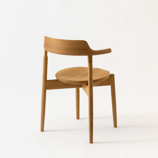 Tsubura Semi-Armchair (Wooden Seat)
