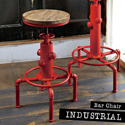 Miyatake Industrial Bar Chair Design Water Pipe