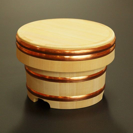 Yamacoh Ohitsu Sawara Wooden Rice Container (Edobitsu) - Globalkitchen Japan