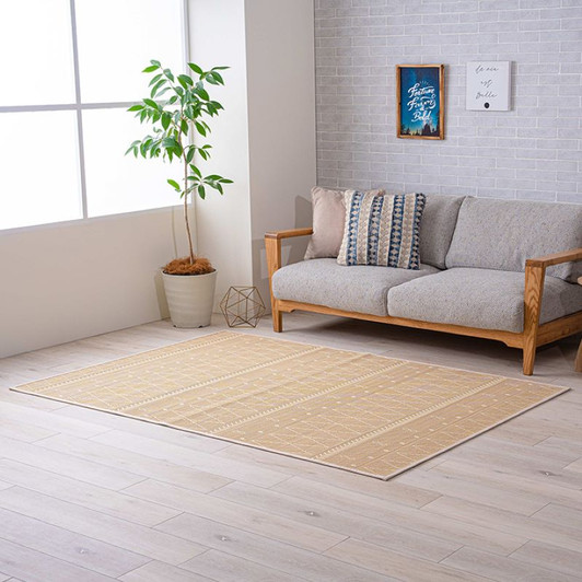 IKEHIKO NS Lila Rectangular Bamboo Rug Mat