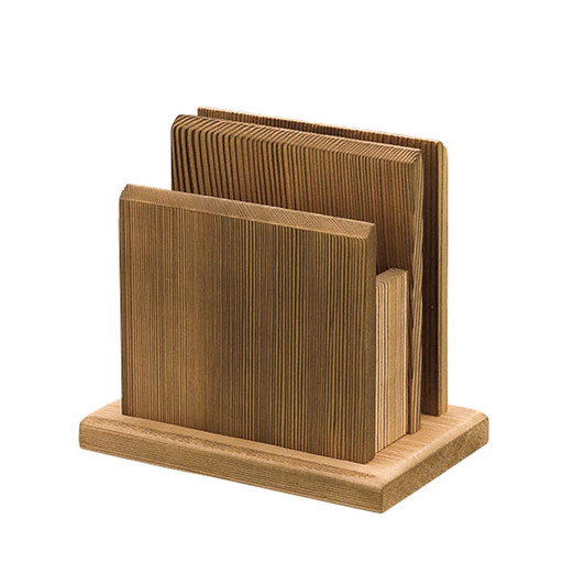 YOUBI Baked cedar menu napkin stand