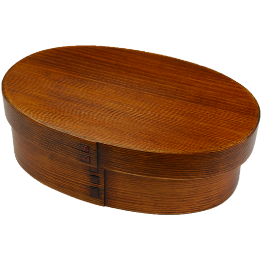 WAKACHO Magewappa Bento Box Single Tier Small Brown