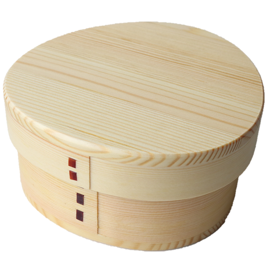 WAKACHO Magewappa Wooden rice ball bento box large Natural