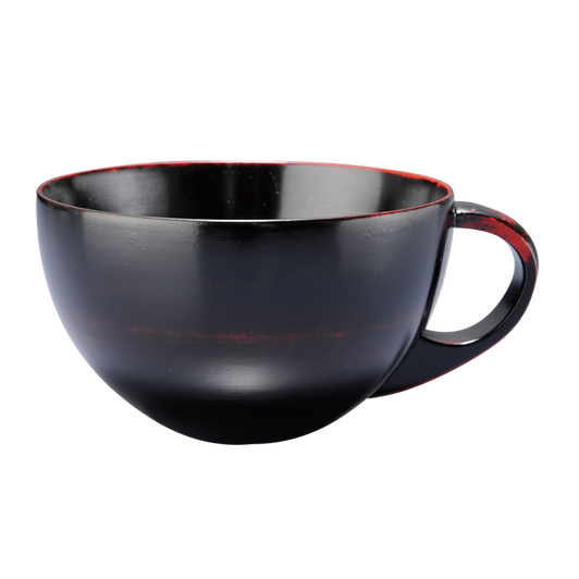WAKACHO Wooden Soup Cup Bowl Large Black