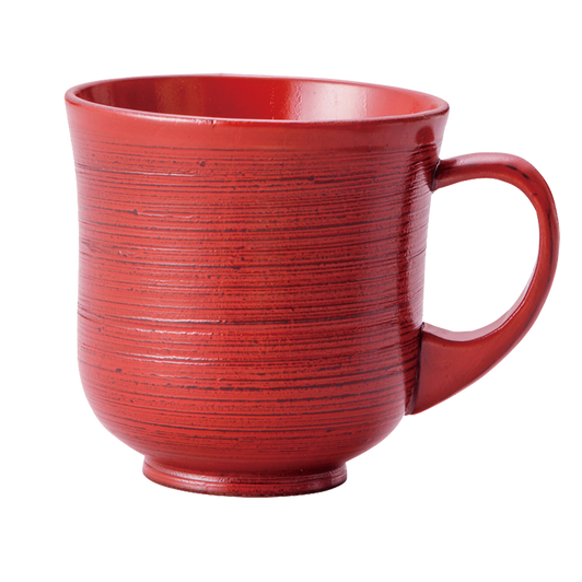 WAKACHO Wooden Brushed Mug Red