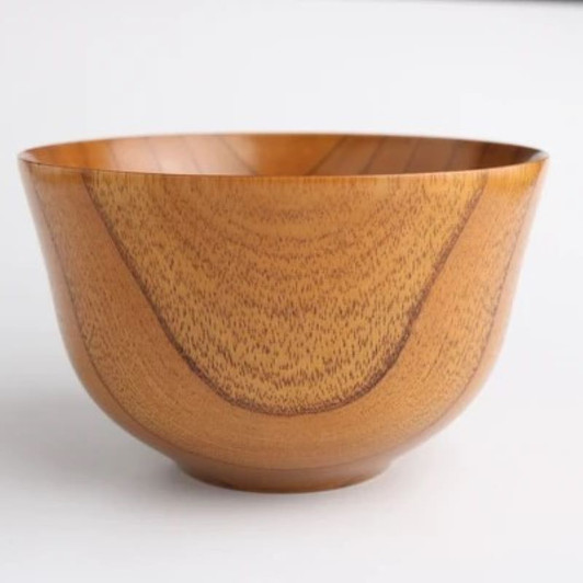 WAKACHO Wooden Hatan Soup Bowl Laquer