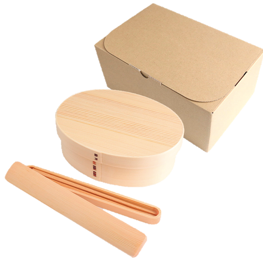 WAKACHO 23W28-5 Bento Box with Chopsticks Gift Set
