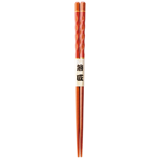 WAKACHO Wooden Chopsticks Hand carved Red