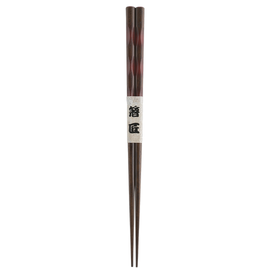 WAKACHO Wooden Chopsticks Chiseled Black