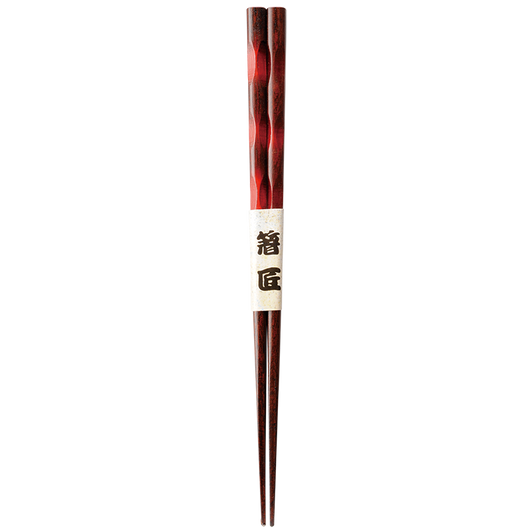 WAKACHO Wooden Chopsticks Chiseled Red