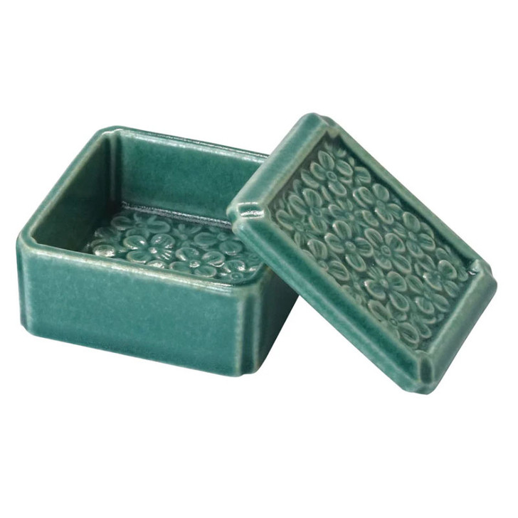 YOUBI Flower crest small box turquoise