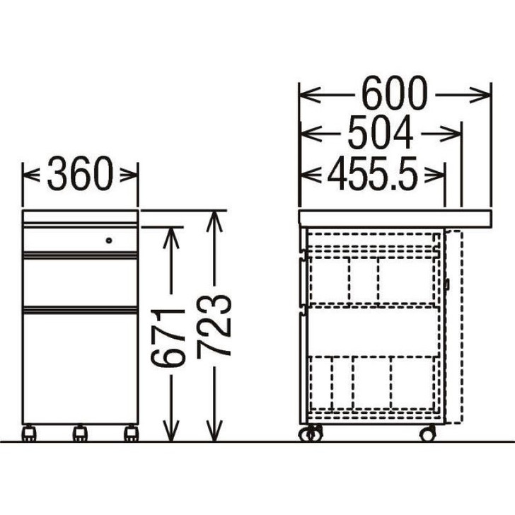 KARIMOKU Buona Scelta ST0054 Desk Wagon