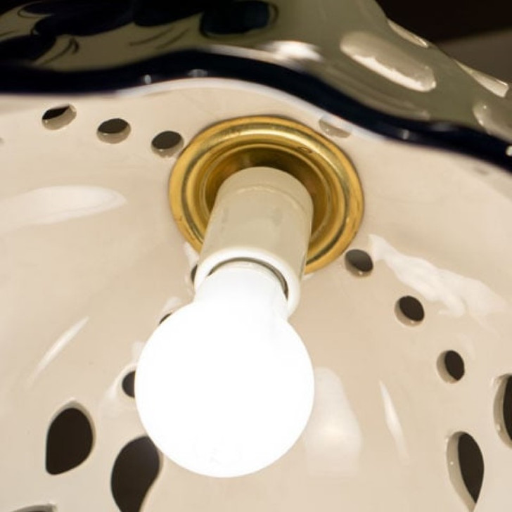 LAMPADA Shinyo Denki XSR13BL Spanish Ceramic Pendant Light