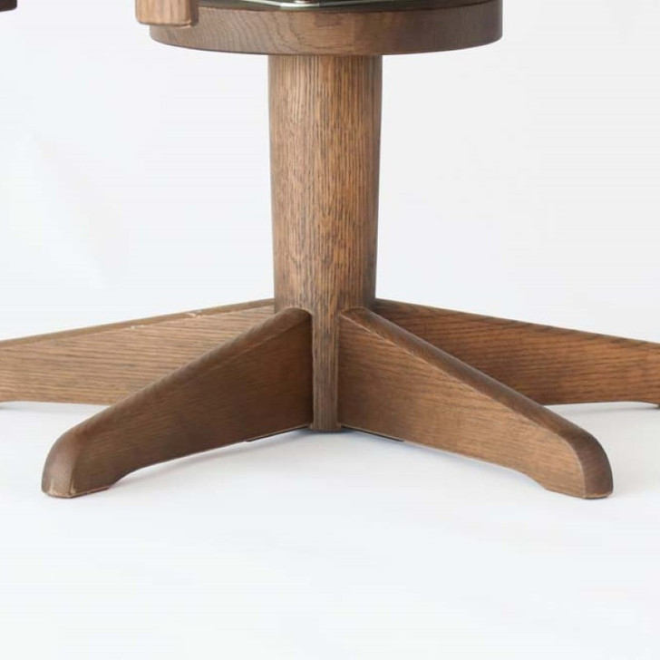 SHIRAKAWA Rapt Swivel Armchair with Wooden Seat