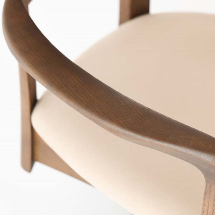 SHIRAKAWA Rapt Swivel Armchair with Upholstered Seat