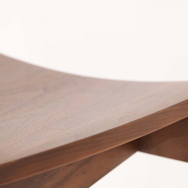 SHIRAKAWA LEVY Armchair with Wooden Seat 