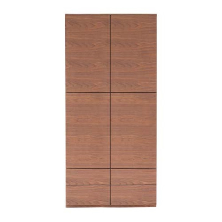 SHIRAKAWA Plain 2-Door High Cabinet