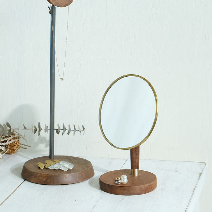 SHESAY Oval Stand Mirror