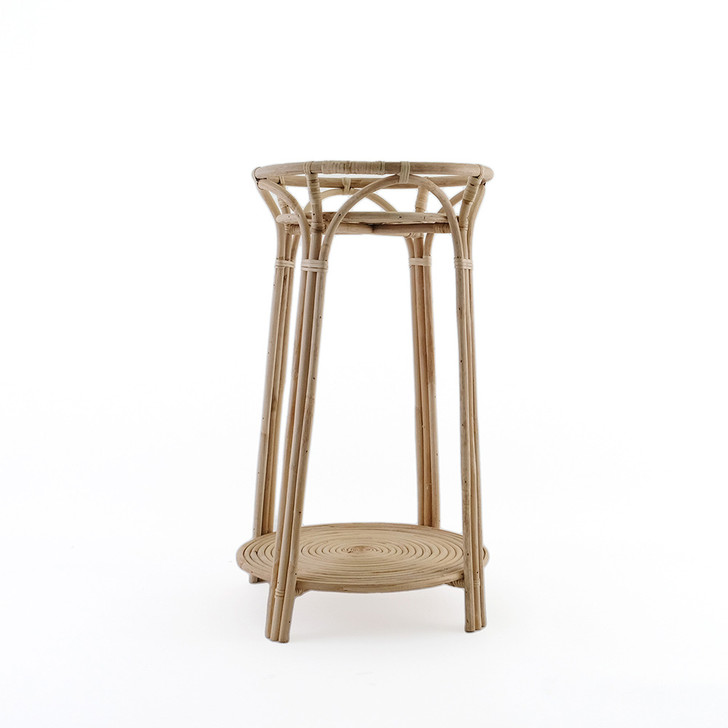 SHESAY Rustic Rattan Plant Stand