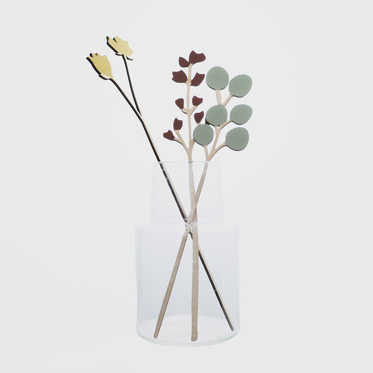 SHESAY Wooden Flower Set