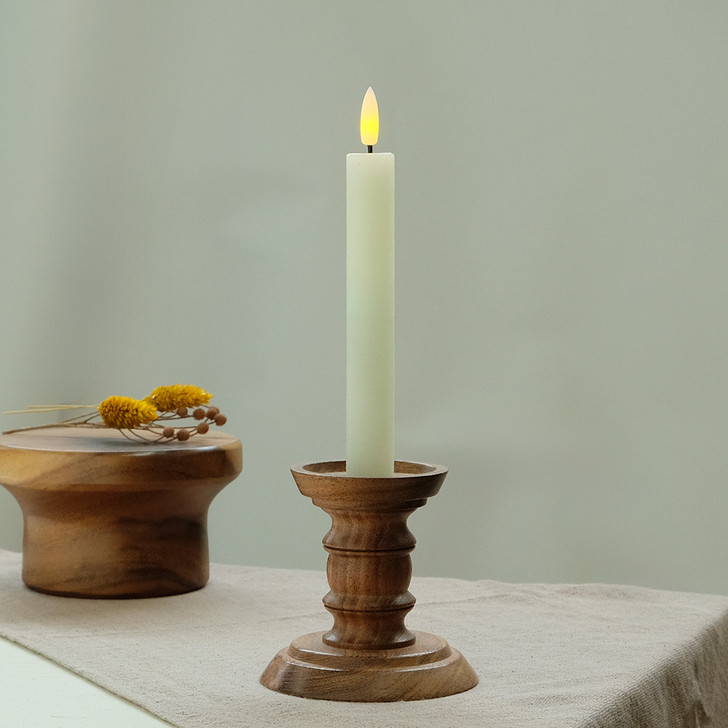 SHESAY Acacia Candle Stand