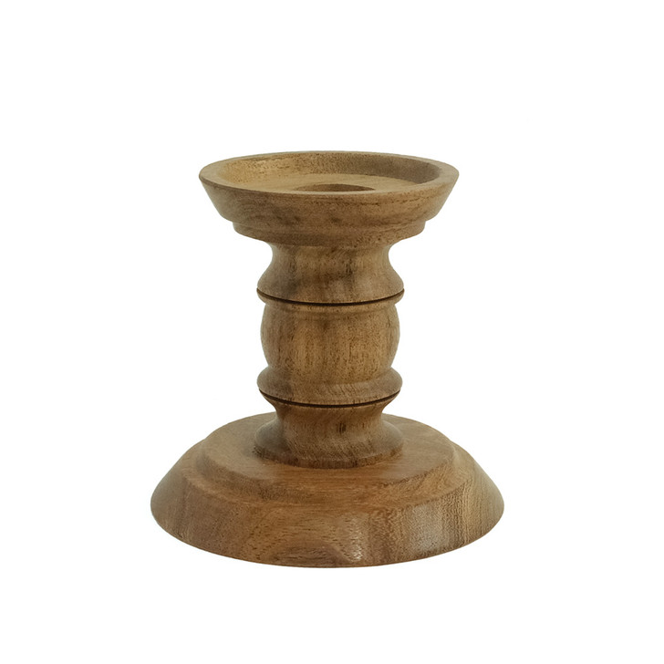 SHESAY Acacia Candle Stand