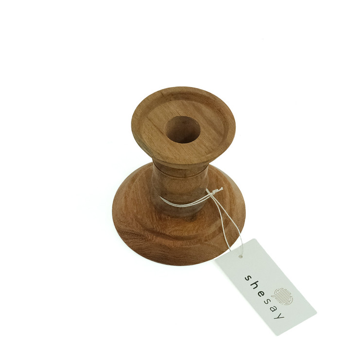 SHESAY Acacia Candle Stand