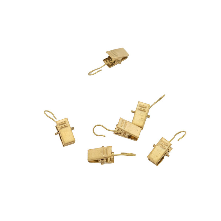 SHESAY Brass Curtain Clips (Pack of 6)
