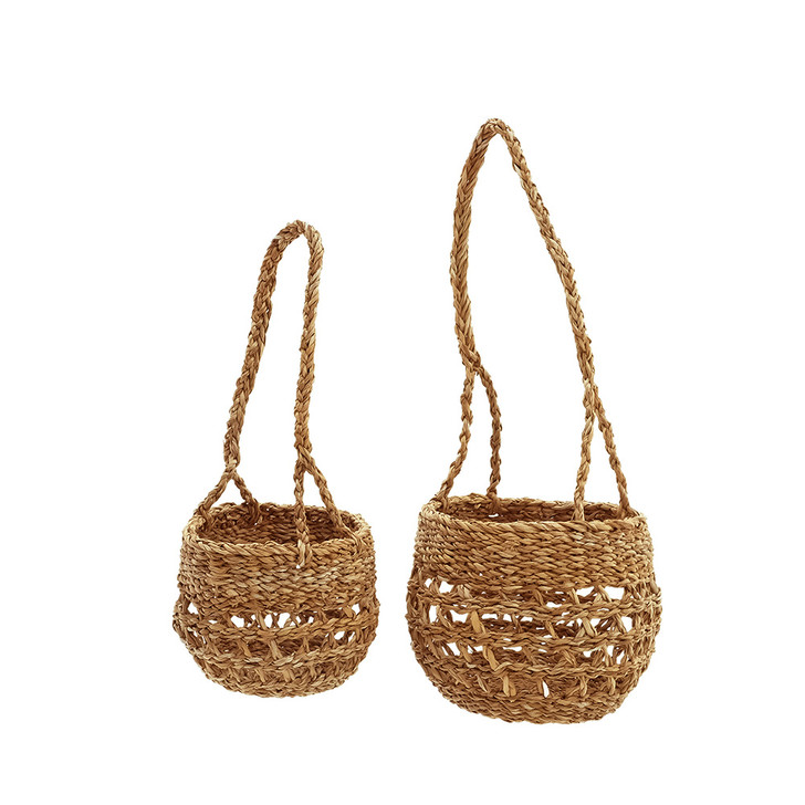 SHESAY Seagrass Hanging Basket