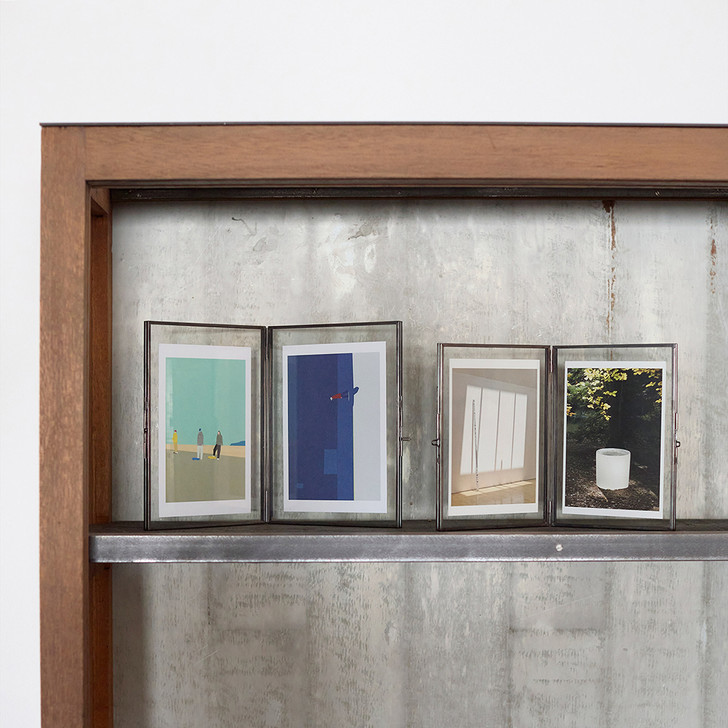 SHESAY Rusty BRASS Photo Frame Double