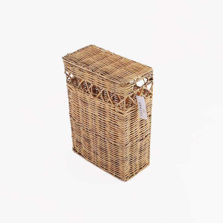 SHESAY Washable Tall Basket with Lid