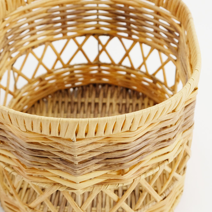 SHESAY Washable Oval Basket with Lid