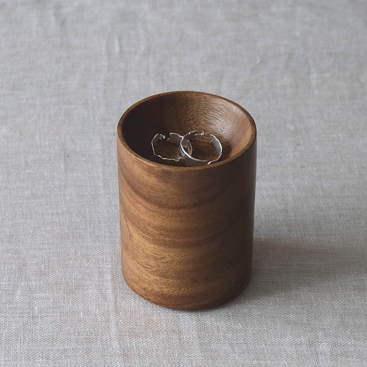 SHESAY Tall Acacia Wood Tray