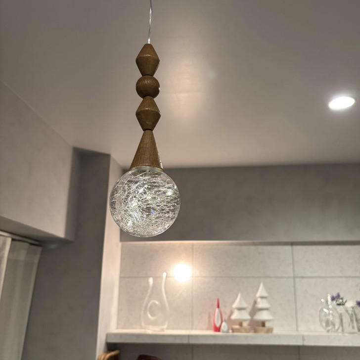 SHESAY Antique Wooden LED Light