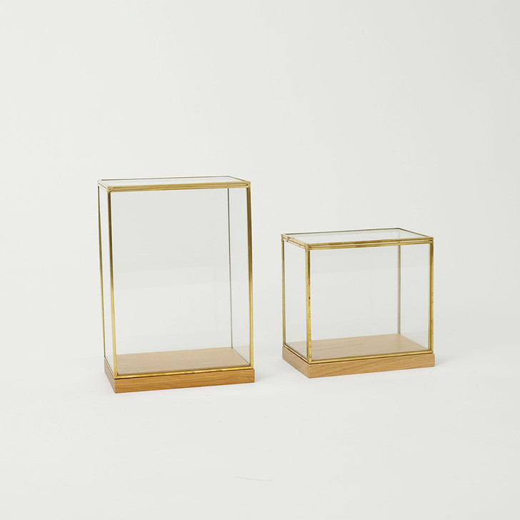 SHESAY Brass Frame Display Box Wide