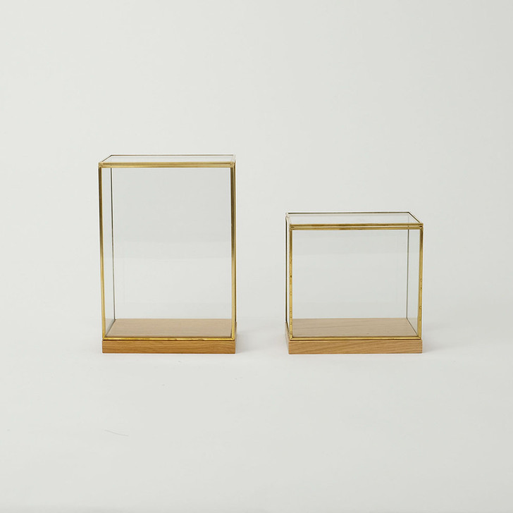 SHESAY Brass Frame Display Box Wide
