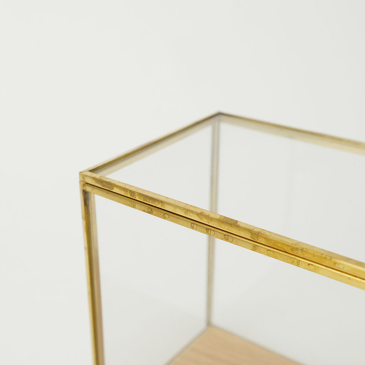 SHESAY Brass Frame Display Box Wide