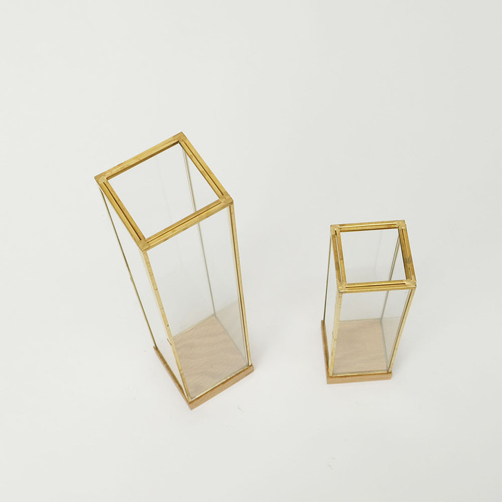 SHESAY Brass Frame Display Box Tall