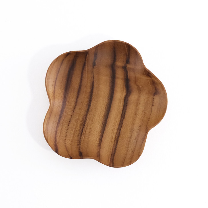 SHESAY Teakwood Bud-shaped Plate