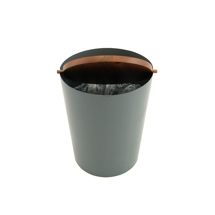 SHESAY Painted Galvanized Dustbin