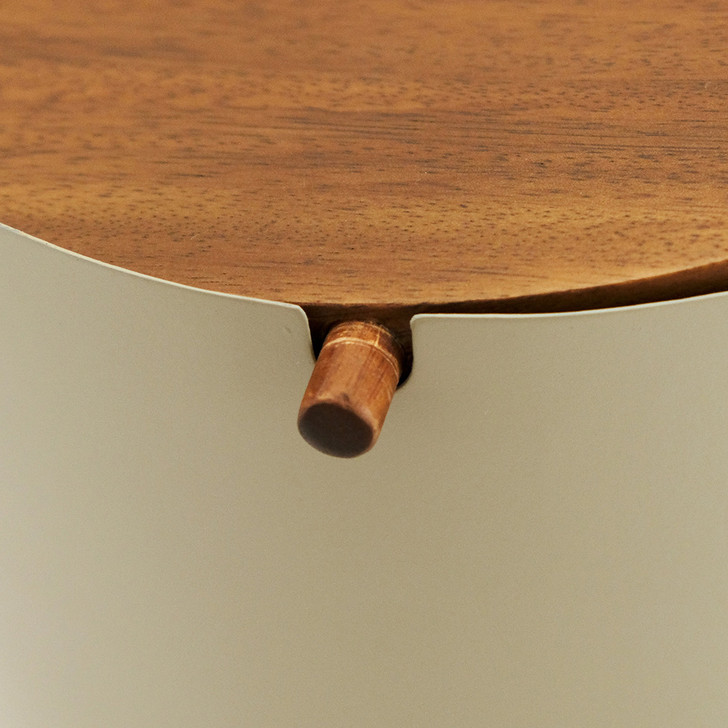 SHESAY Painted Galvanized Dustbin