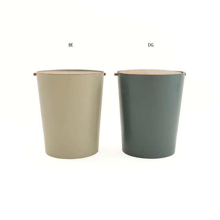 SHESAY Painted Galvanized Dustbin