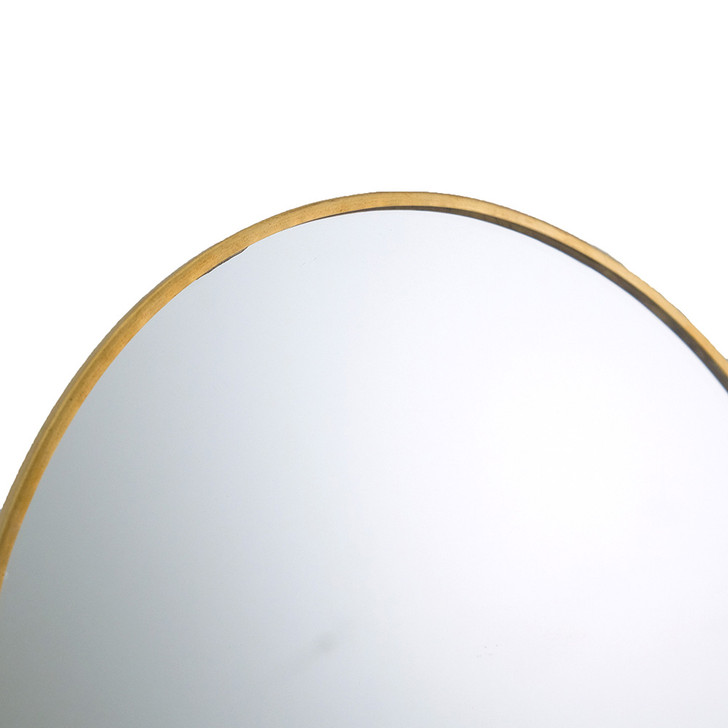 SHESAY Brass-edged Stand Mirror