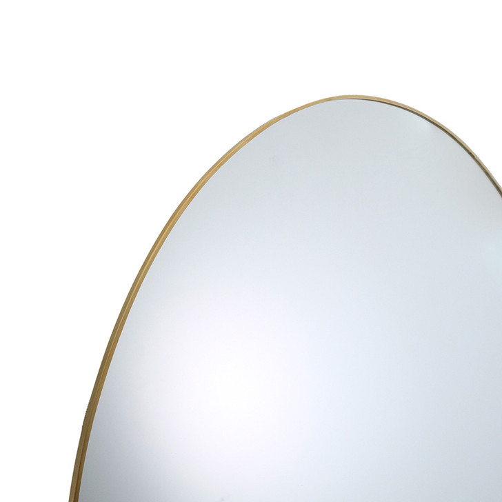 SHESAY Brass-edged Wall and Stand Mirror