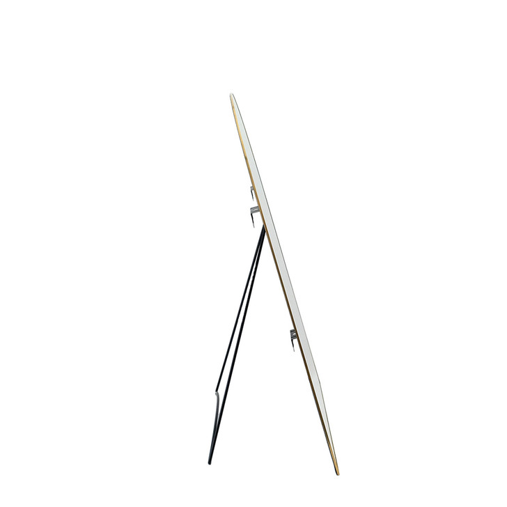 SHESAY Brass-edged Wall and Stand Mirror