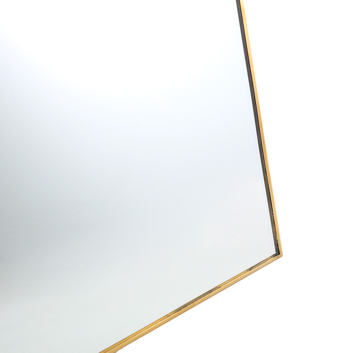 SHESAY Brass-edged Wall and Stand Mirror