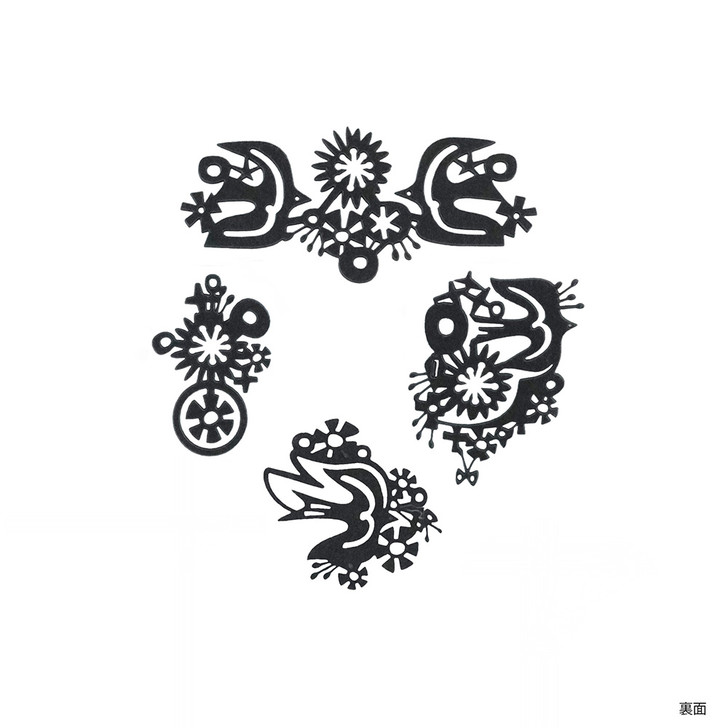 SHESAY Re:co Art Clip BIRD_Black