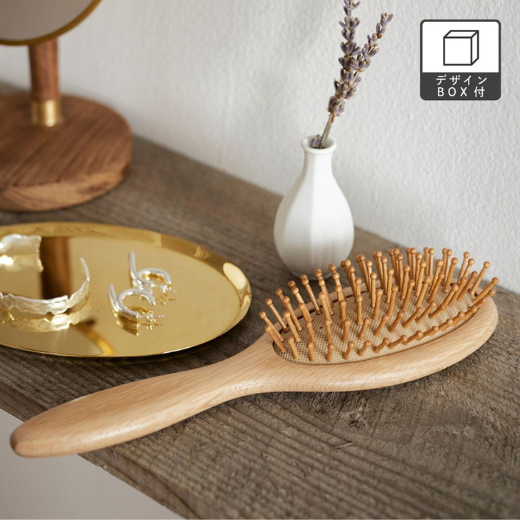 SHESAY Oak Wood Pin Brush